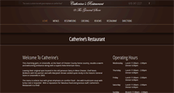 Desktop Screenshot of catherinesrestaurant.com
