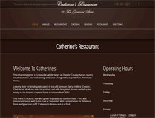 Tablet Screenshot of catherinesrestaurant.com